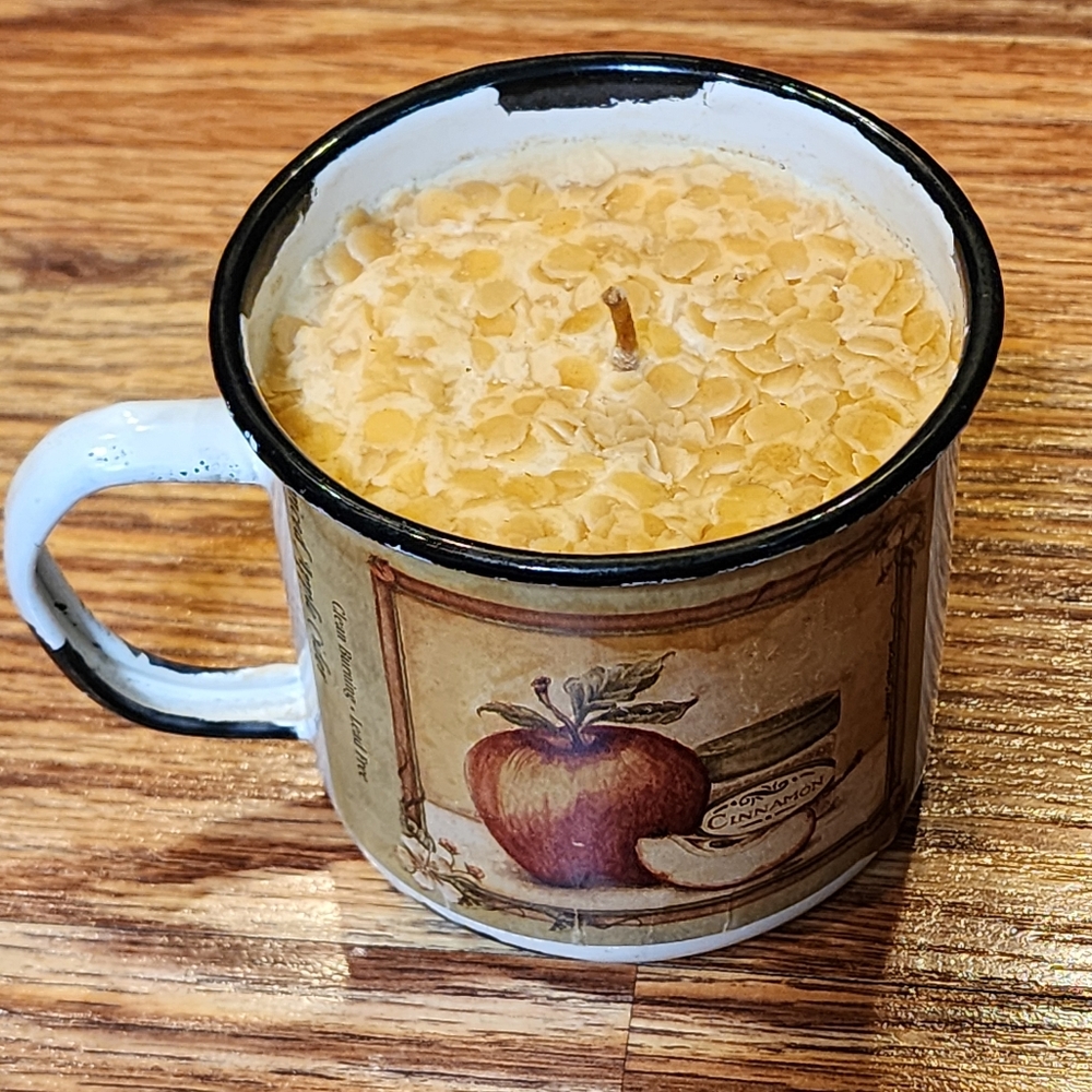 Vintage Enamel Mug Spiced Apple Cider Lead Free Candle (18 Hour)